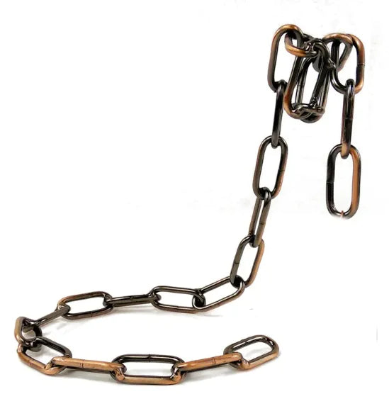 Creative Suspension Iron Chain Wine Bottle Holder (Copper, Gold, Silver)